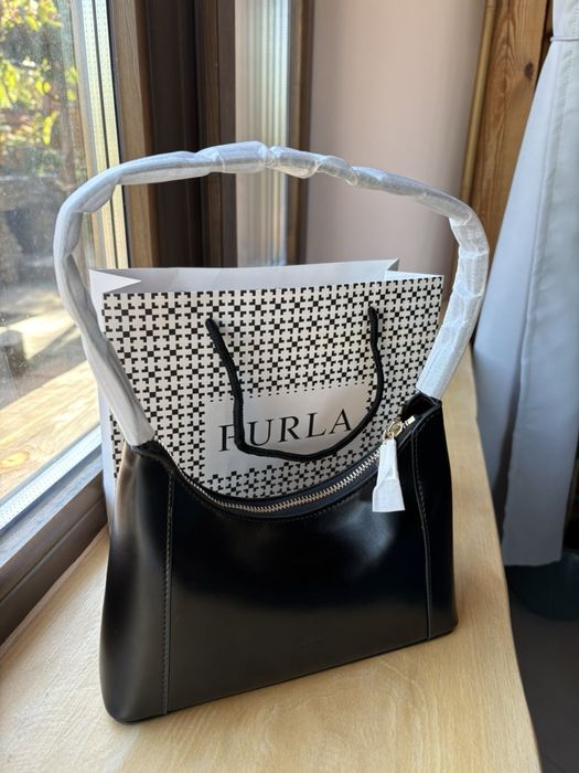 НОВА Чанта Furla, Diamante- Черна