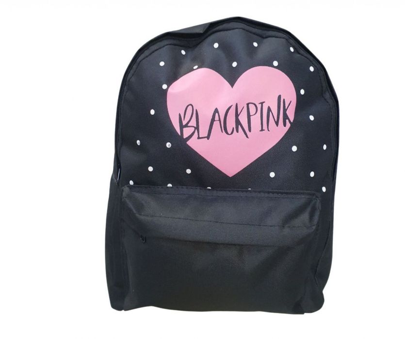 Спортна ученическа раница Blackpink с емблема сърце