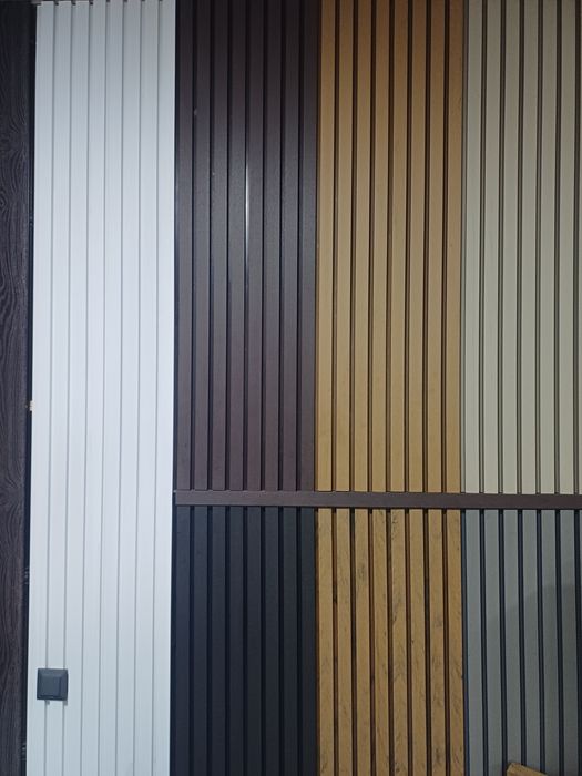 Фасад учун ДПКдан ишланган махсулотлар. Асил тахта куринишида ва тарок