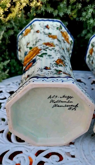 Pereche vaze Delft Olanda.