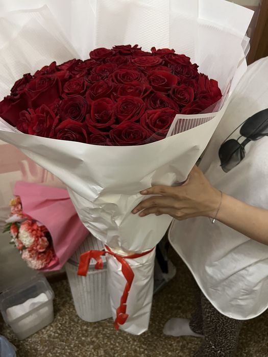 Цветы роза букет гул