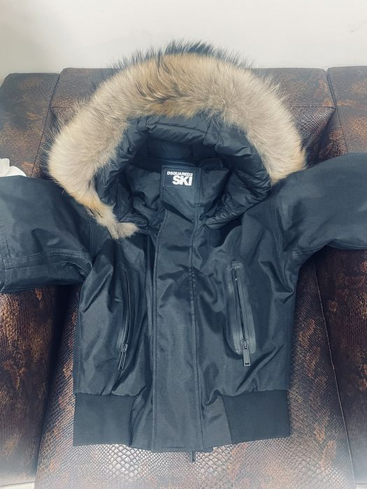 Dsquared Ски яке с естествен косъм