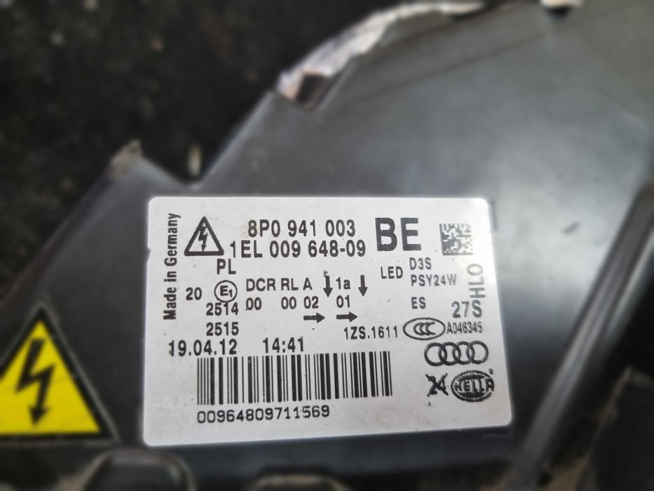 Ляв фар Audi A3 8P Facelift lqv far ауди а3 8п фейс