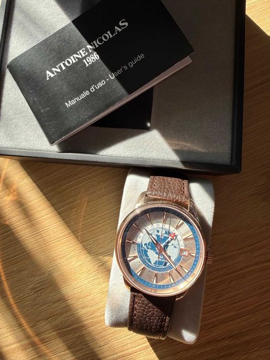 Antoine Nicolas 1986 Roma Automatic GMT–Автоматичен 24 Months Warranty