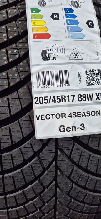 205 45 17 Goodyear Allseason