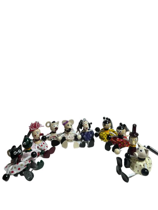 Set figuri din lemn - 10 figuri/set, jucarii din lemn