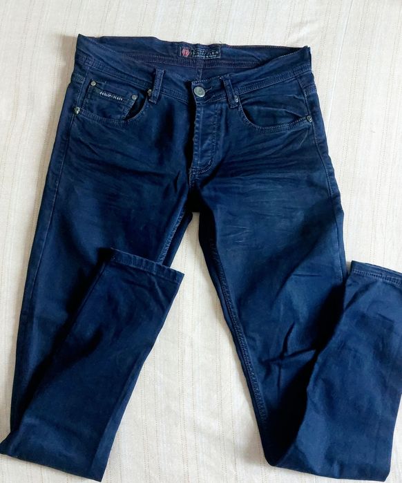 Philipp Plein Skull Skinny Jeans W29 Men Authentic Dark Blue Designer