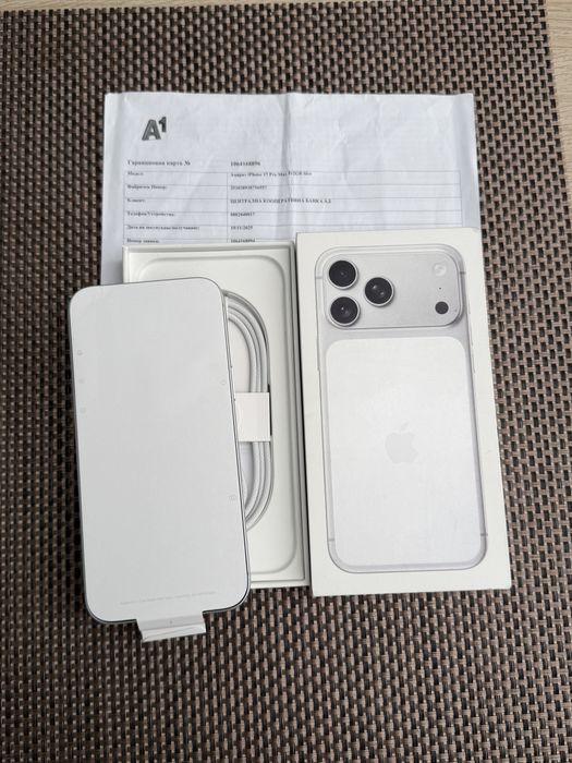 НОВ! 512Gb *ЛИЗИНГ* iPhone 17 Pro Max Silver / 24М Гаранция Айфон