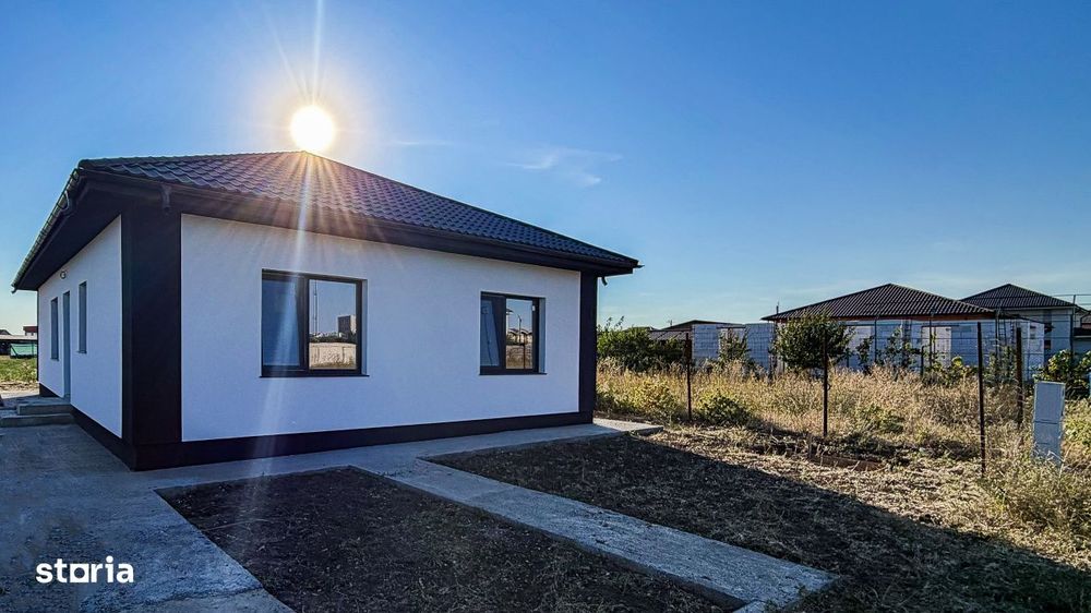 Casa noua cu 4 camere, teren 491 mp – La Alb - Cumpana - cartier nou