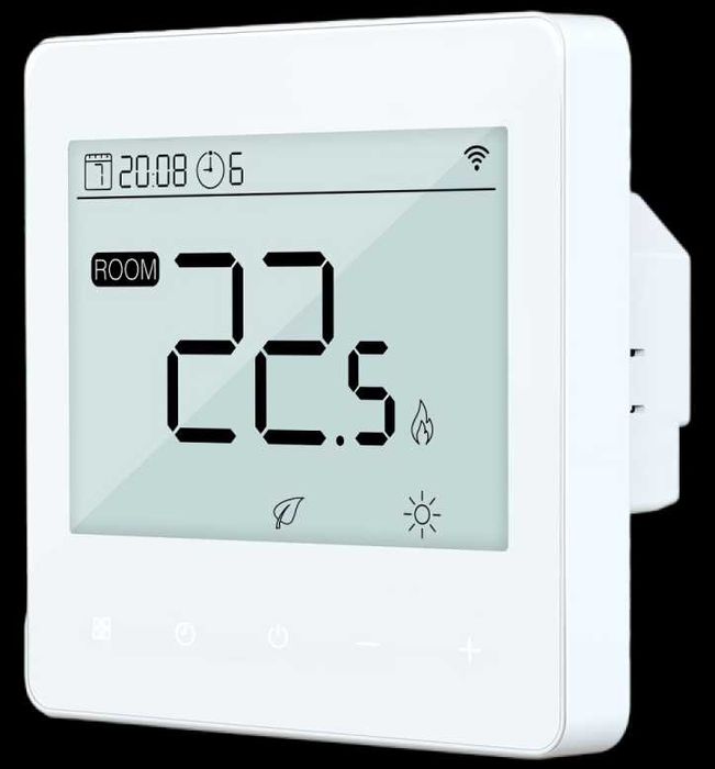 Automatizare Incalzire Pardoseala Q10, 4 Termostat cu fir Q40, Alb