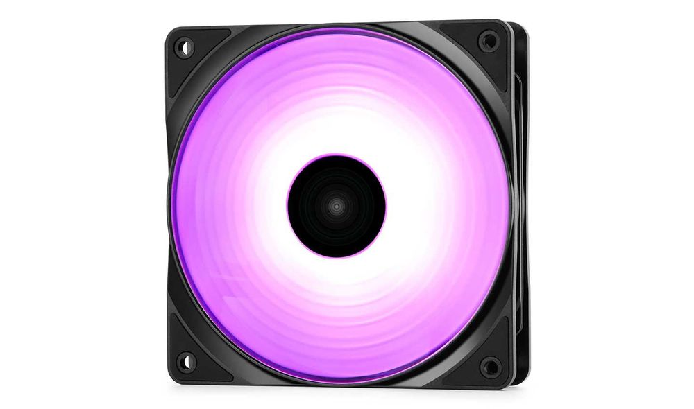 net Кулер кейса Case Cooler Deepcool RF120M RGB LED Fan(5в1) Black 1.4