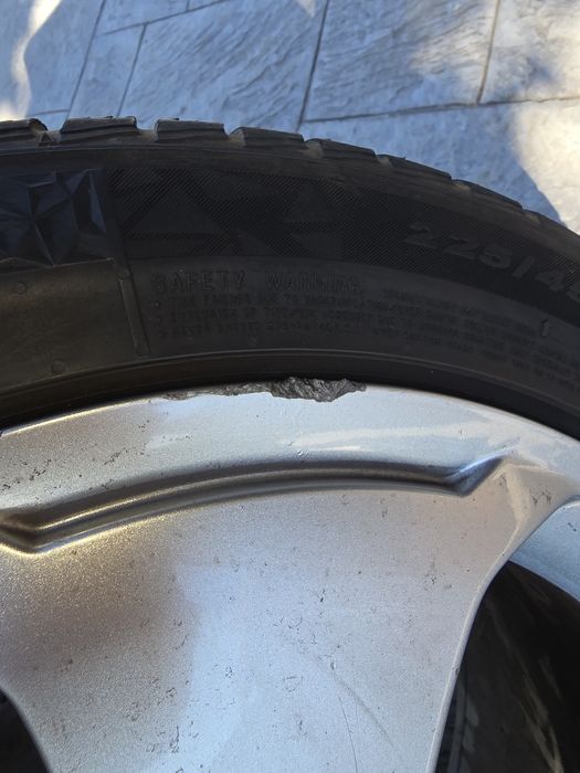 Jante Volkswagen + cauciucuri M+S 225/45 R17