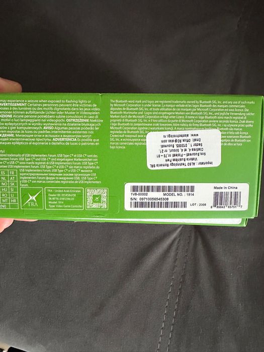 Controller Wireless Microsoft Xbox Series X, Carbon black + cablu USB