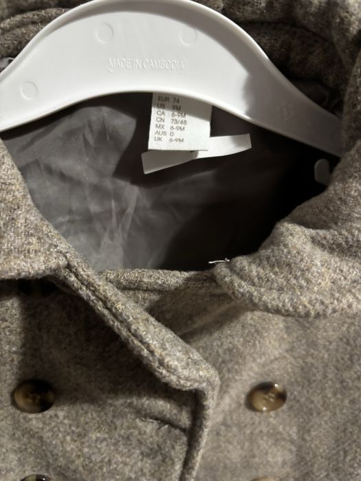 Palton bej H&M 74, nou