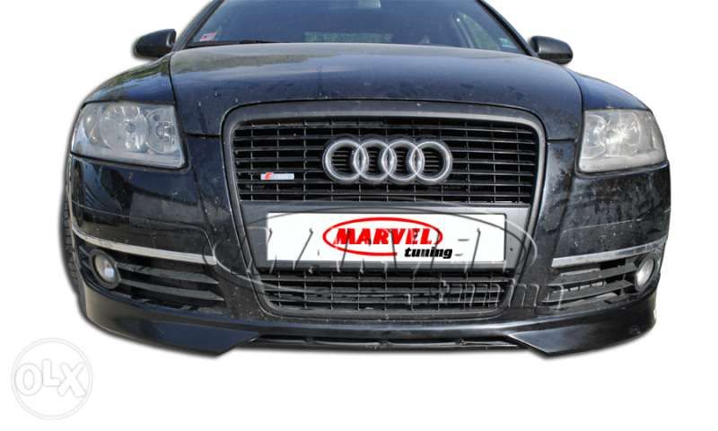 Спойлер (тунинг добавка)за предна броня за Audi A6C6 Ауди А6 №010717