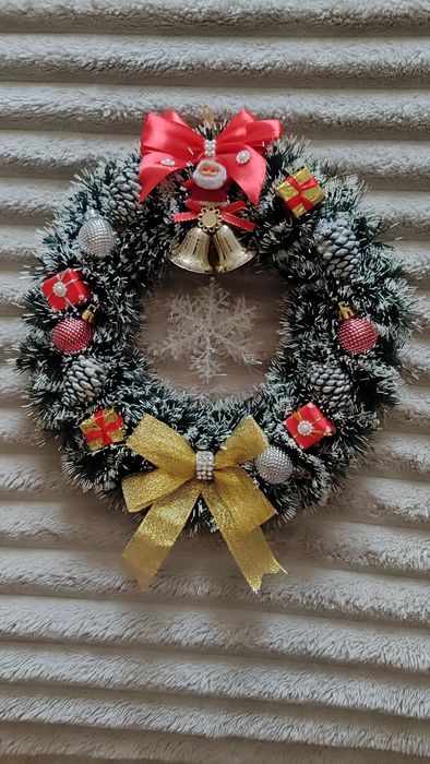 Новогодний венок, искусственная ёлка