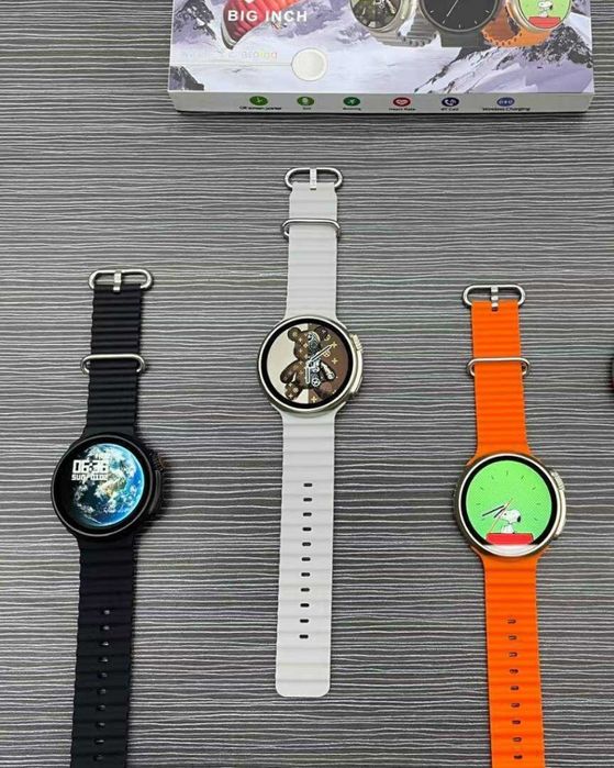 Смарт Часовник Ultra 9 2024 - Безжично Зареждане, Bluetooth Повиквания