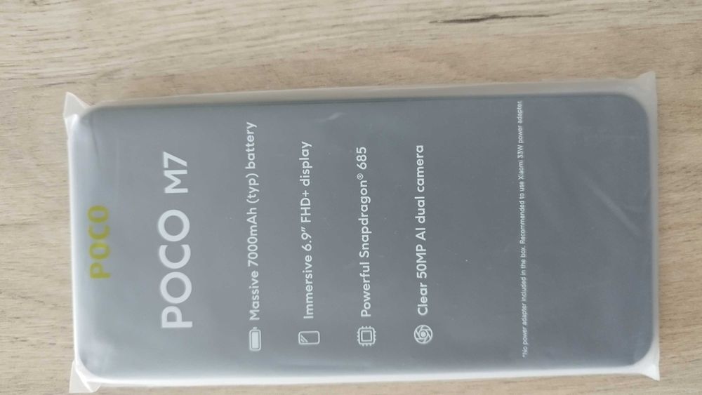Xiaomi Poco M7 Dual SIM Черен 128GB и 6GB RAM ,батерия 7000 mAh