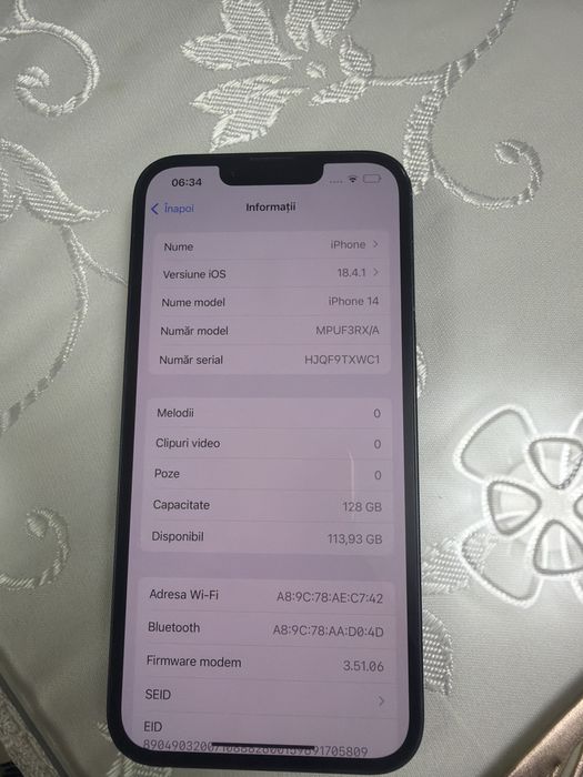 Iphone 14, albastru inchis