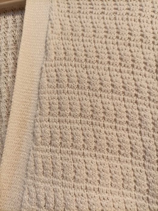 Памучен дълъг жакет - машинно плетиво