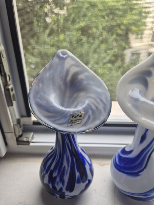Vaze handmade Italia vetro soffiato a bocca BoMa