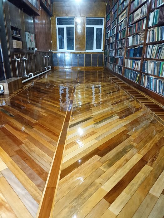 Шлифовка пол паркет