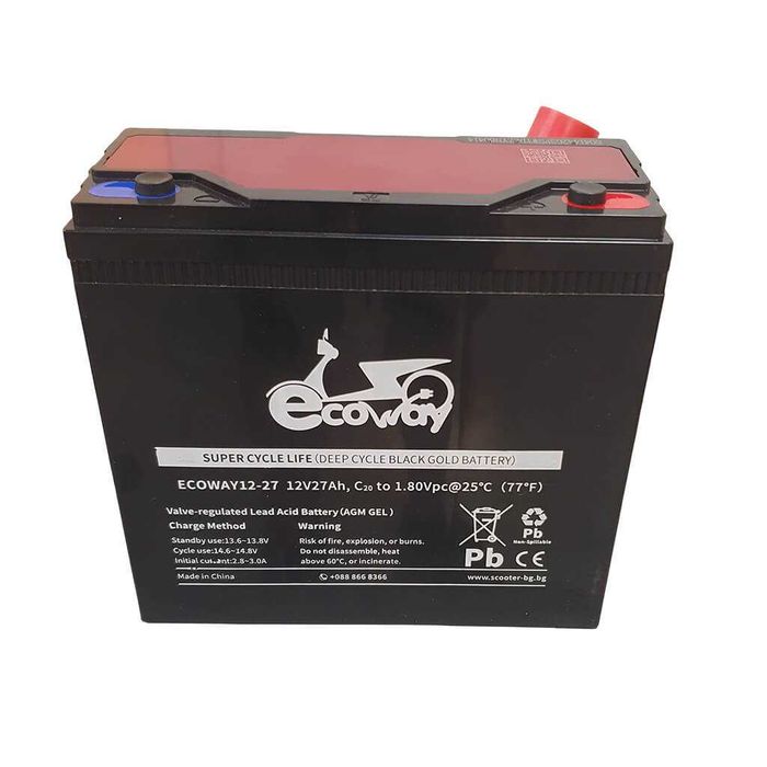 Батерия 12V/27Ah за електрически скутери и триколки