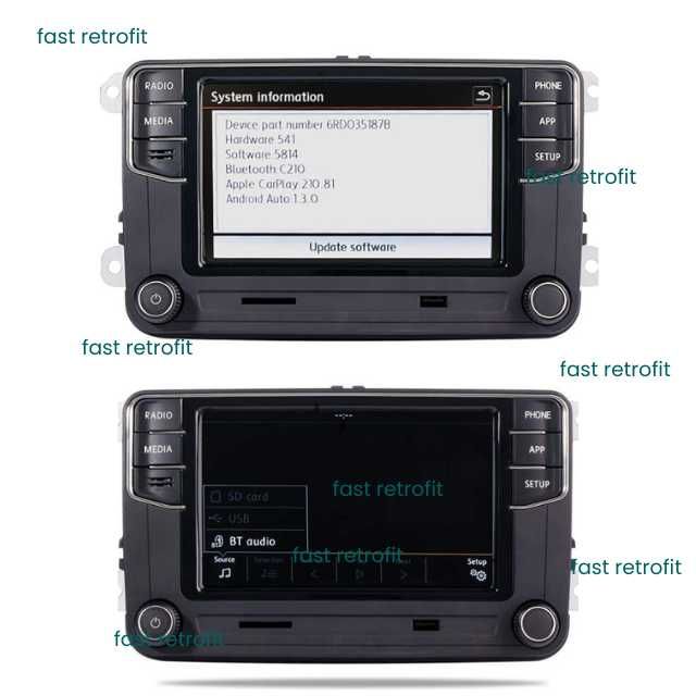 Navigatie Rcd360 Pro MIB Carplay Android auto Rns510 Rns315 Mib2