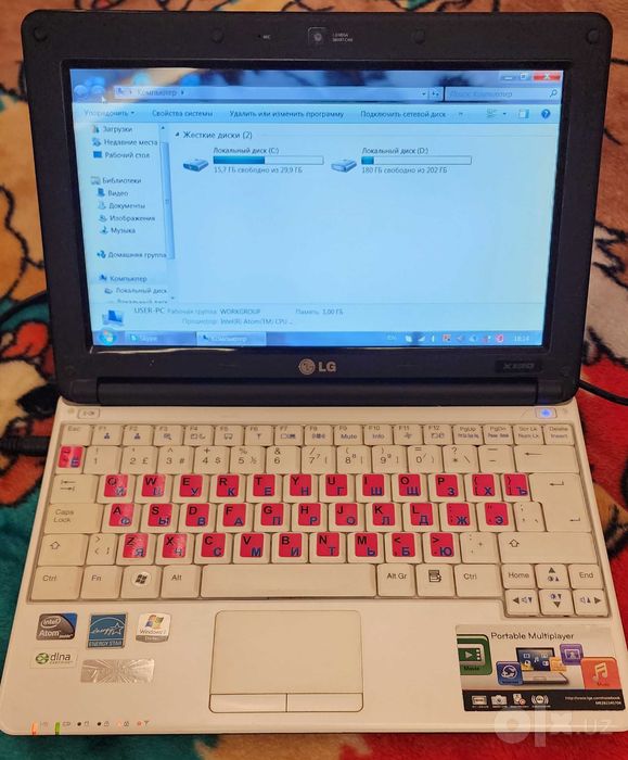 Ноутбук LG X130 - цвет чёрный