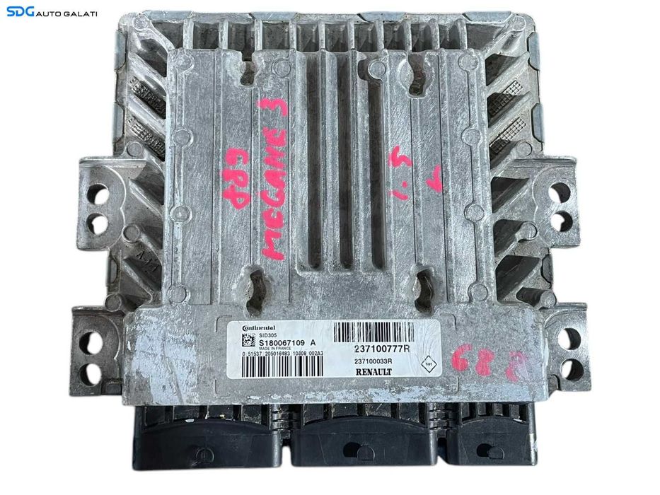 ECU Calculator Motor Renault Scenic 3 1.5 DCI 2009 - 2016 Cod 237100777R 237100777 S180067109A S180067109 237100033R [LR0069] [LR0070]