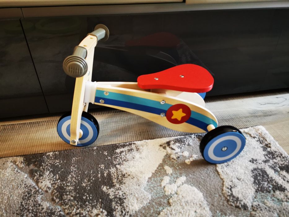 Детско дървено колело 1+