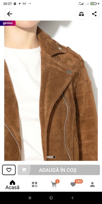 Geaca dama piele întoarsă
