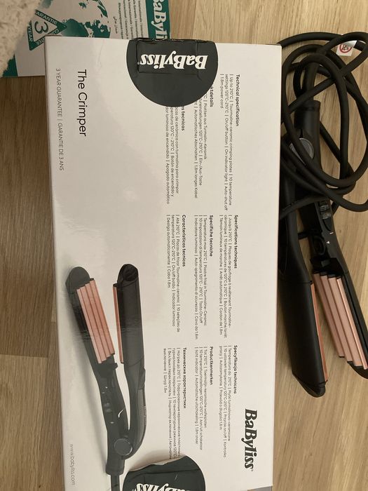 Placa de creponat parul babyliss noua!