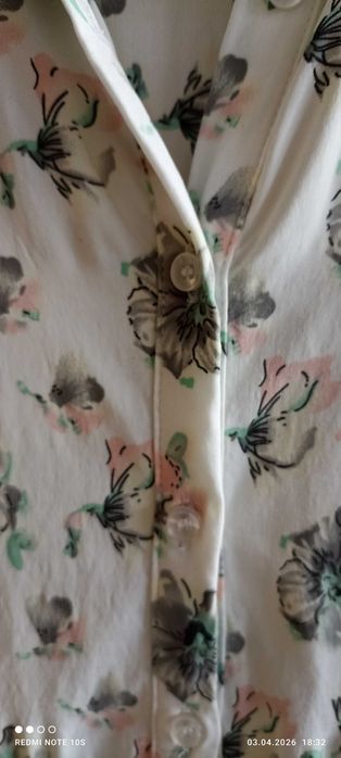 Ефирна дамска риза с флорален десен