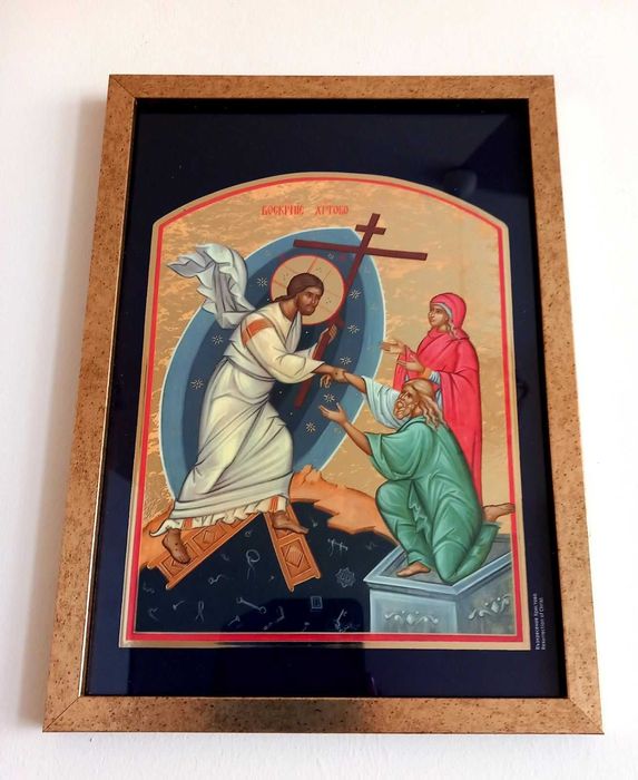 Икона Исус, Богородица, Св Иван Рилски, Св Данаил, Св Злата, Св Атанас