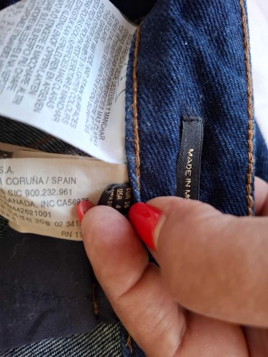 Тъмно сини дамски дънки Massimo Dutti