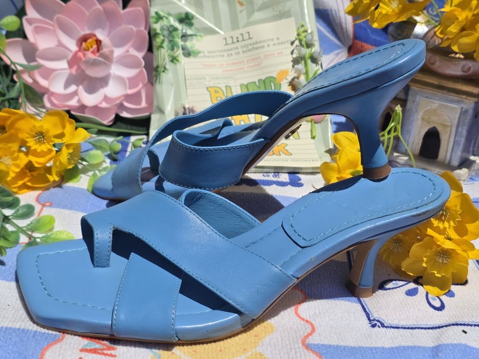 Zara елегантни сандали естествена кожа N39