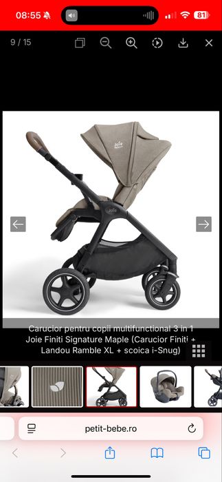 Vand carucior de copii multifunctional 3 in 1