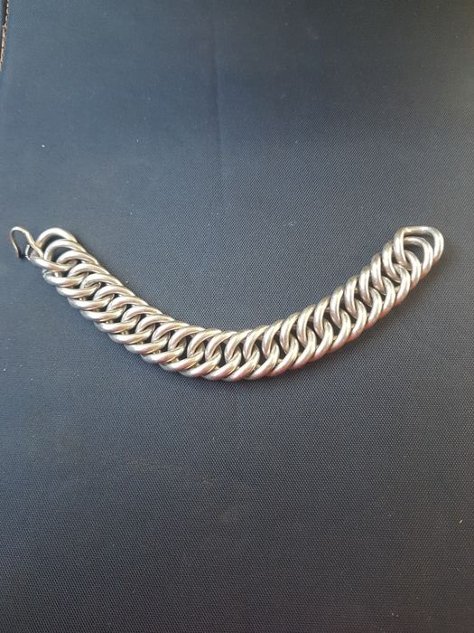 Bratara veche foarte masiva argint 925,lata 1.8 cm,vintage,Franta