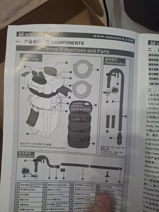 Внешний фильтр Sun sun 702a