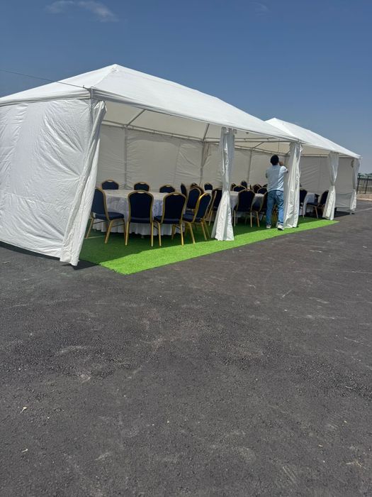 Прокат шатры палатки газон