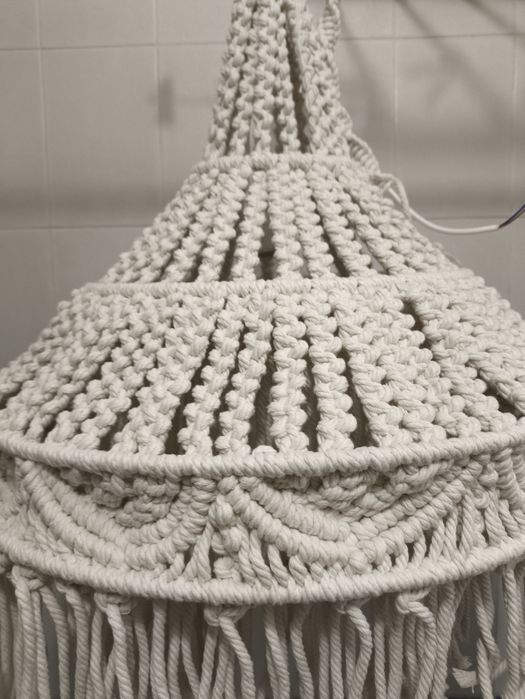 Люстра макраме ручная работа, стиль бохо, скандинавский интерьер