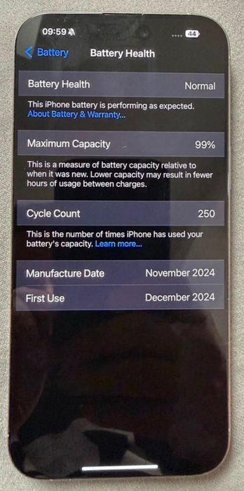 Iphone 16 ProMax 256