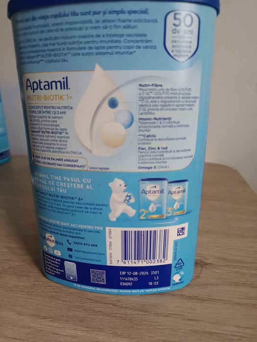 Lapte praf Aptamil 1-2 ani