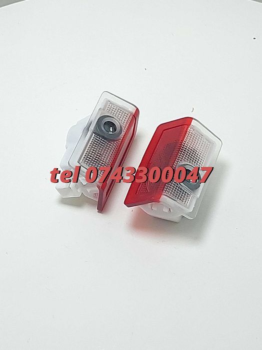 Set 2 Proiectoare Led Cu Logo Mercedes A B C E M Class