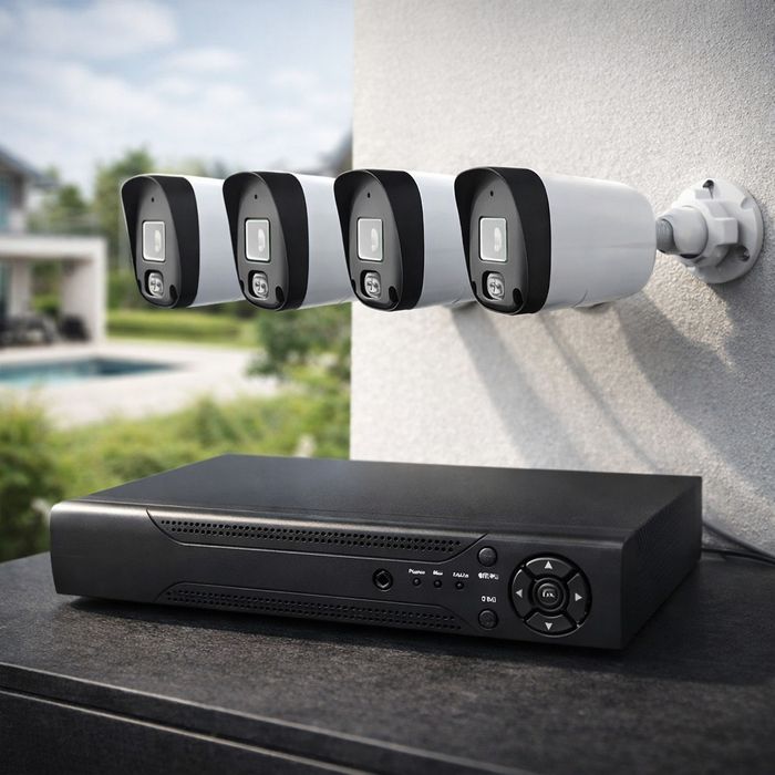 Професионален комплект за сигурност с 4 камери IP67 YL-806B