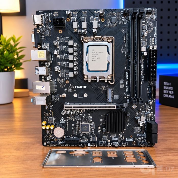 Комплект Msi h610 (ddr4 ) + i5 12400f