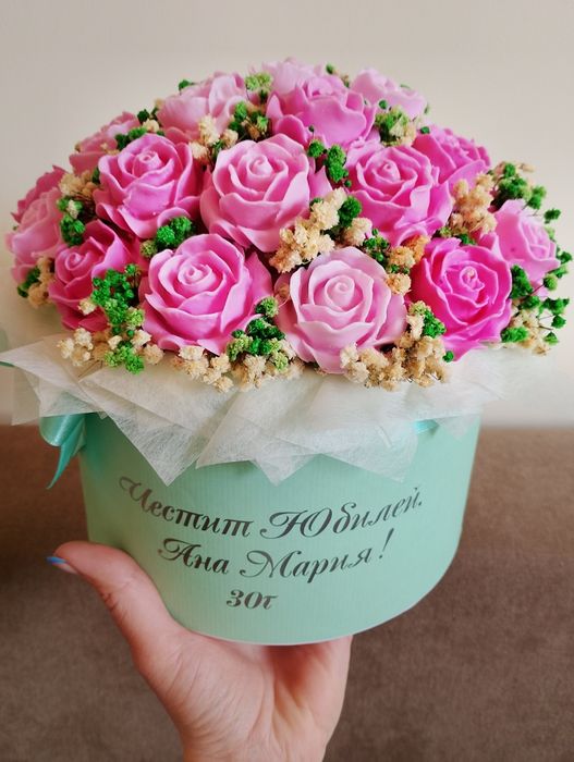 Букети от ароматни глицеринови цветя и др