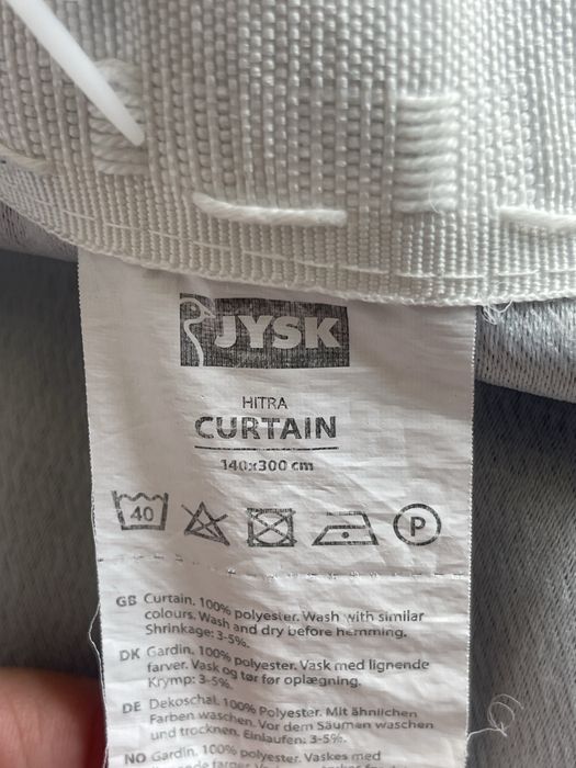 Draperii Hitra Jysk 2 buc semiopace 140/260cm