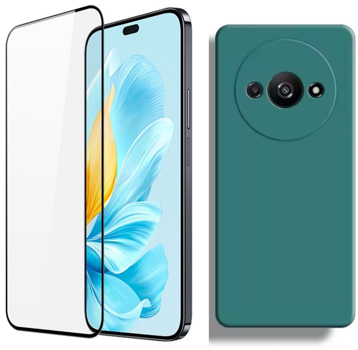 Husa Silicon Interior Fin +Folie Sticla/Silicon Xiaomi Redmi A3 A5 14C